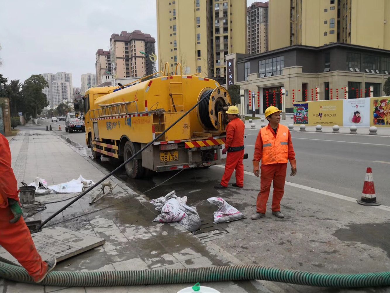 向阳排污管道清淤-管道清洗